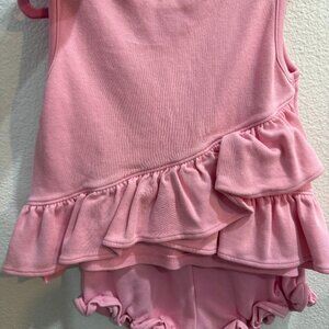 Beaufort And Bonnet Ruffle Shorts & Top Set Hamptons Hot Pink Size 4T | EUC